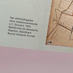 Achterflap met het volledige uitbreidingsplan uit 1905, detail